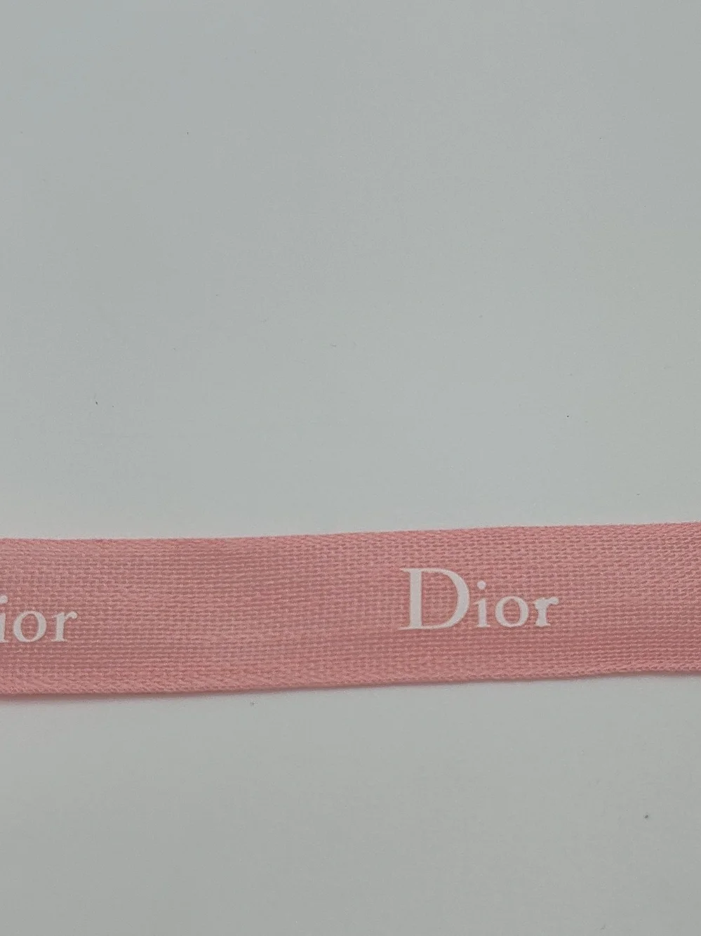 DIOR Blush Pink Logo Ribbon 2 Yards Luxury Gift Wrap Trim